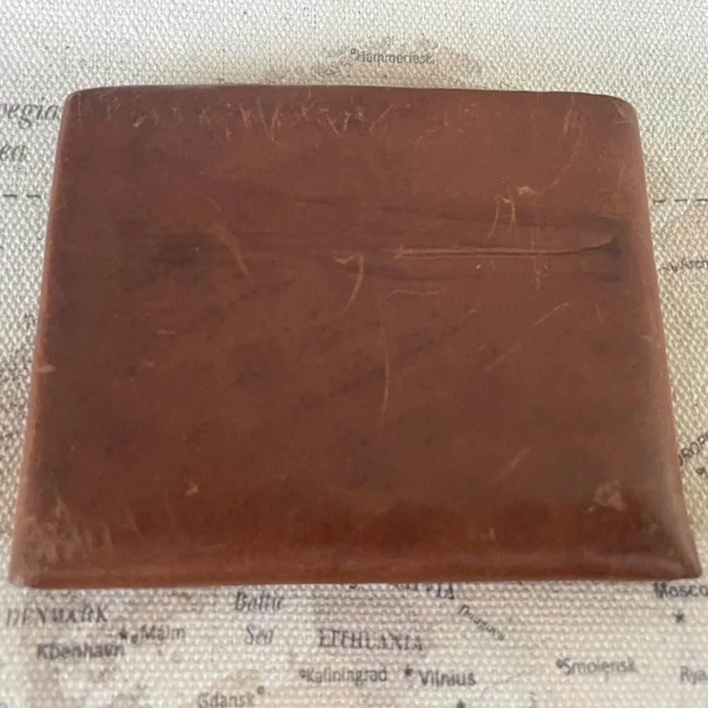 Loyal Stricklin The Johnny Wallet Tobacco Minimalist Leather Card Cash Holder